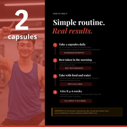 Alpha Male Max | 80 Capsules | Elite Performance Complex
